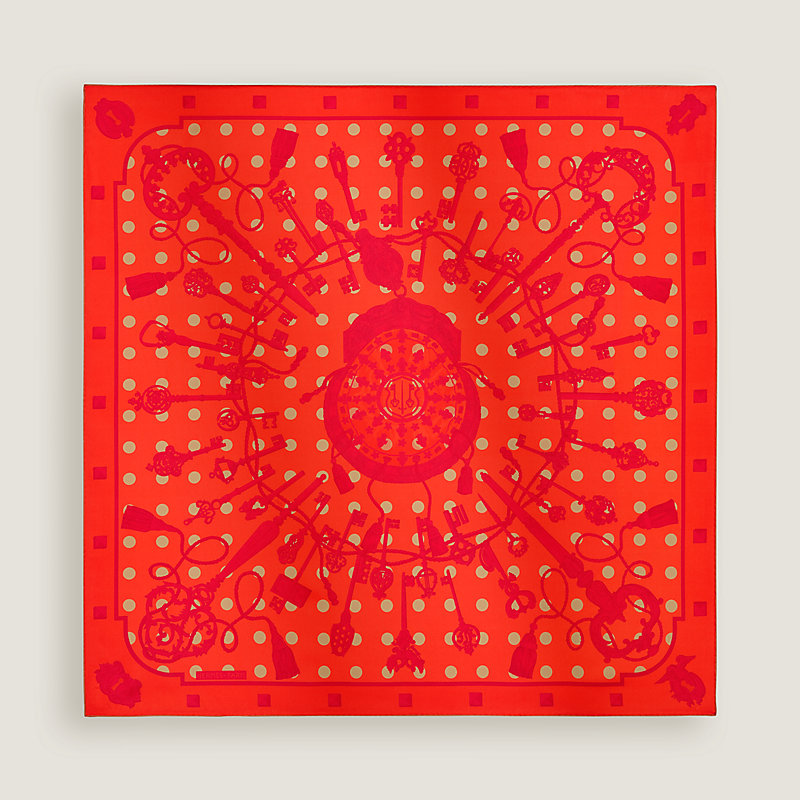 Les Cles double face scarf 90 | Hermès USA